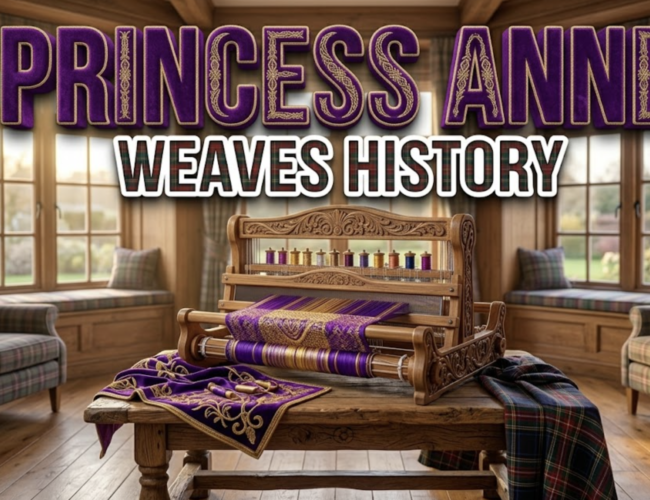 Princess Anne Unveils Community Loom In Scotland Visit