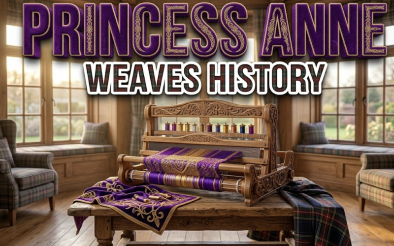 Princess Anne Unveils Community Loom In Scotland Visit