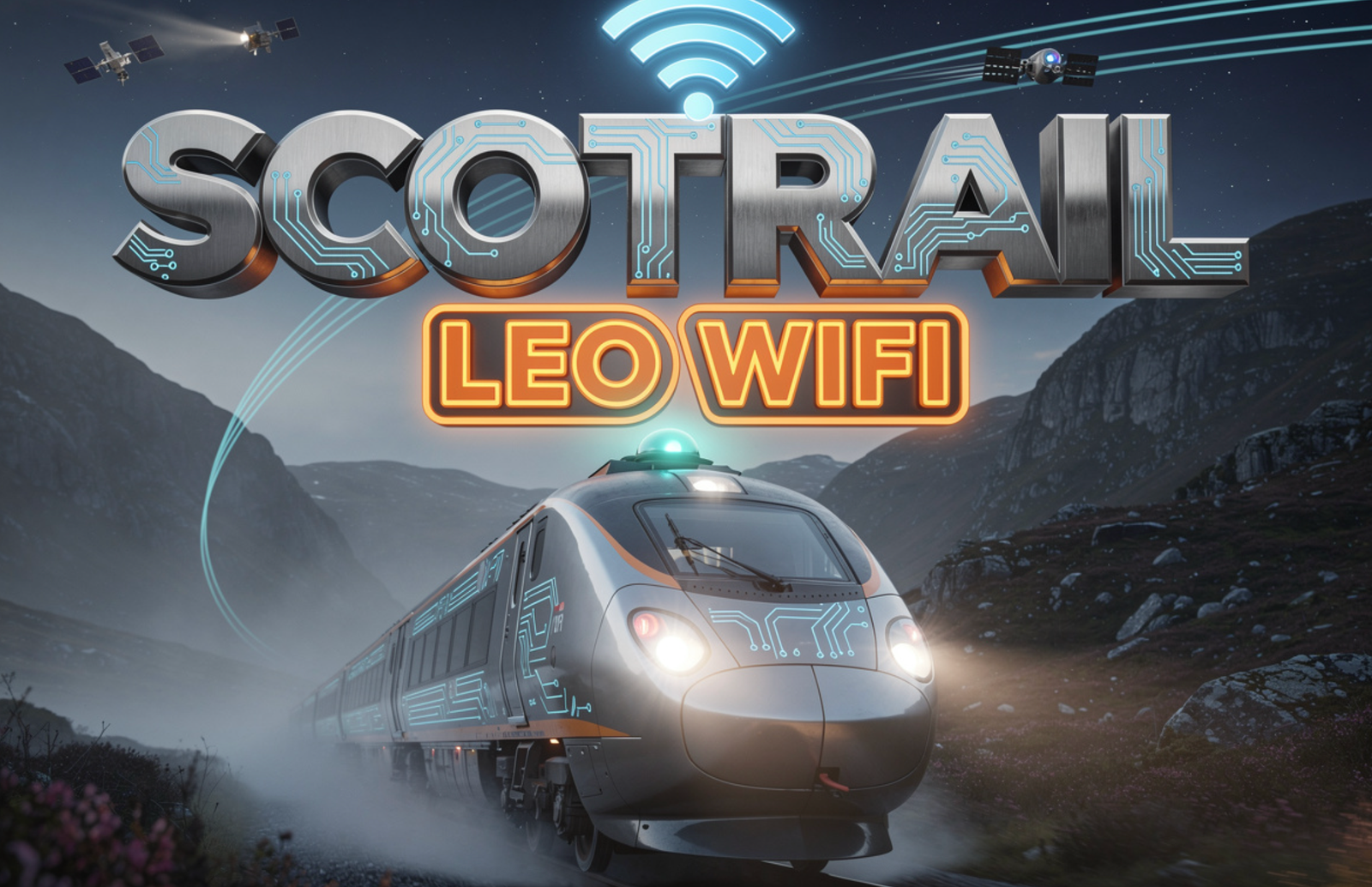 scotrail class 222 leo satellite wifi rollout scotland