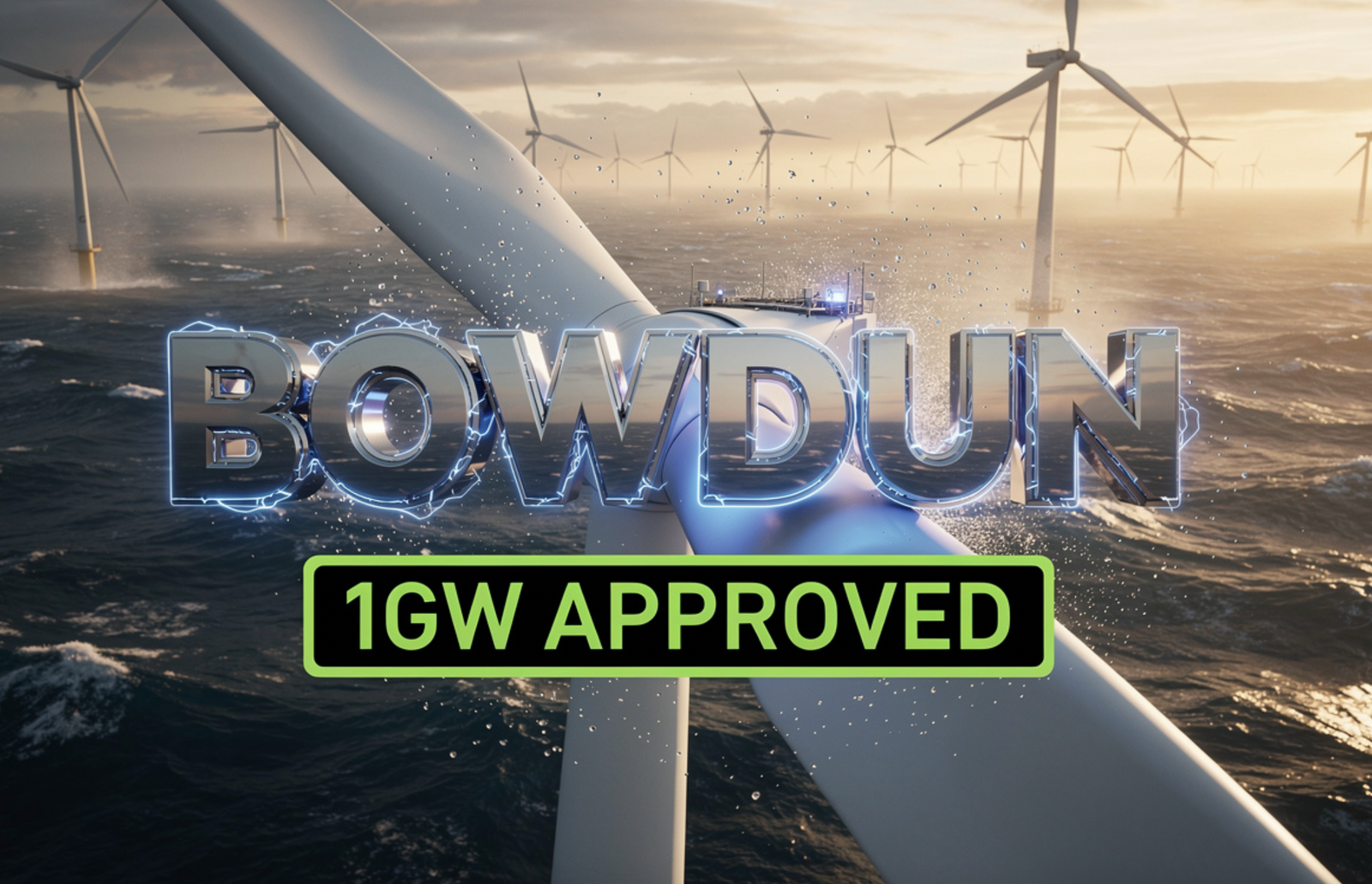 Bowdun offshore wind farm Aberdeenshire Scotland turbines