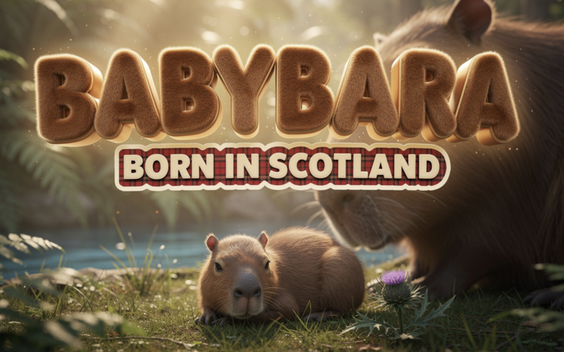 Edinburgh Zoo Celebrates First Capybara Pup in 18 Years