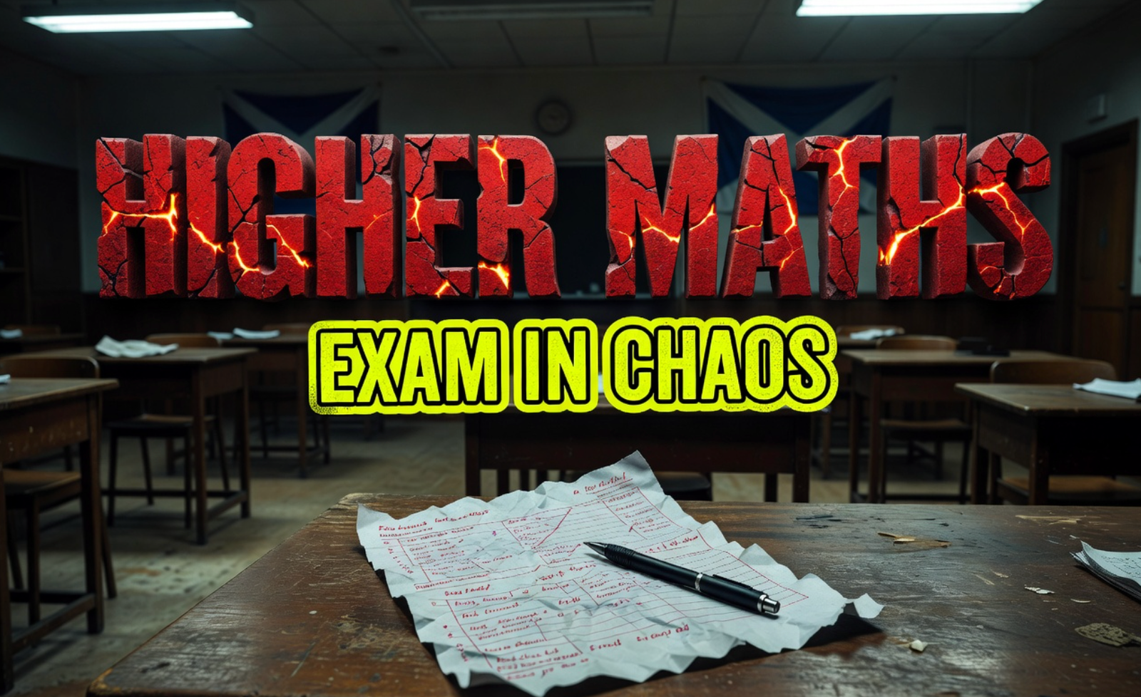 Scotland Higher Maths 2026 exam students petition unfair wording
