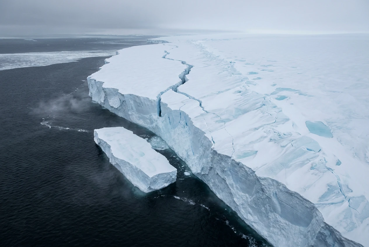 Antarctic ice sheet climate tipping point study explained for a warming world.