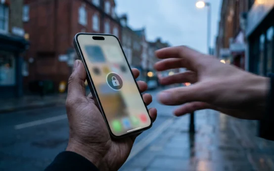 Apple iPhone anti-snatch auto-lock feature detected in iOS development code.