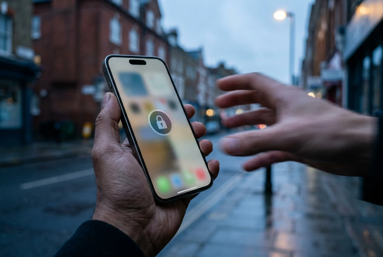 Apple iPhone anti-snatch auto-lock feature detected in iOS development code.