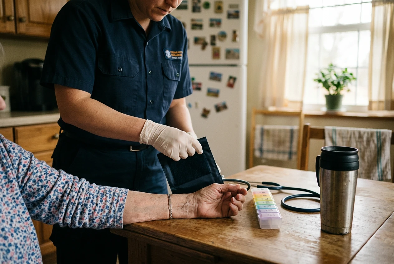 Community paramedic home visit in rural North Carolina Scotland Health innovation award.