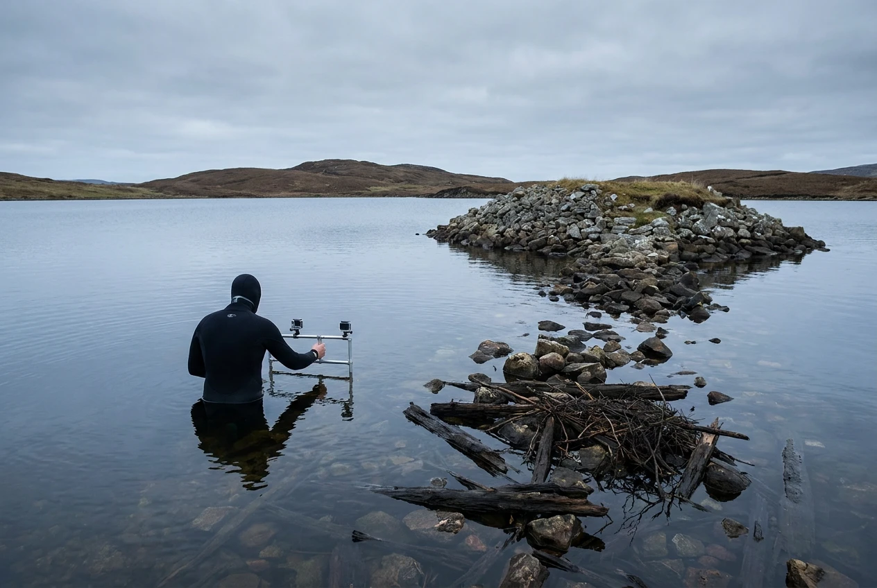 Crannog older than Stonehenge mapped in a Scottish loch using shallow-water imaging.