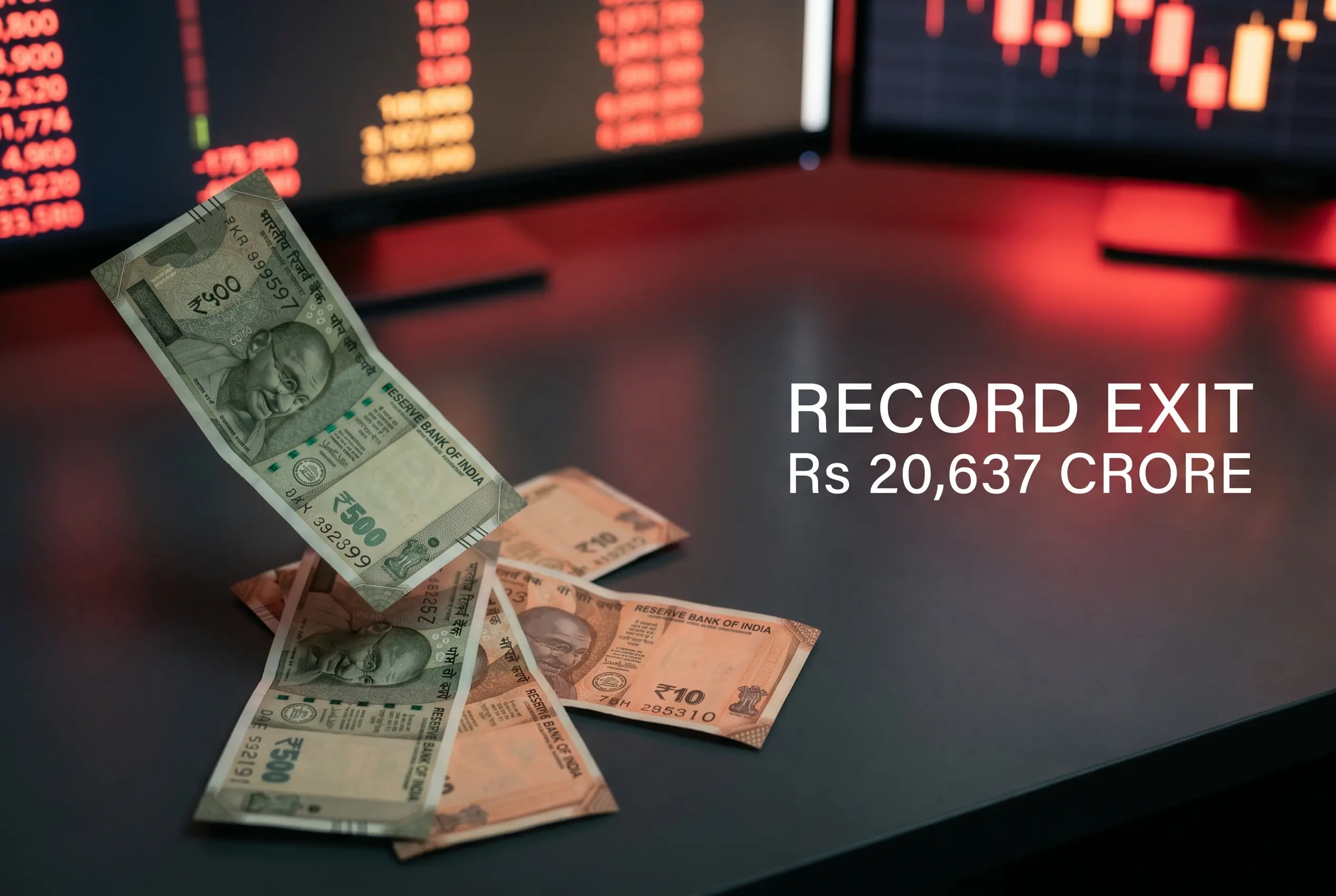 FPI outflow record Rs 20,637 crore on MSCI rebalancing day in India.