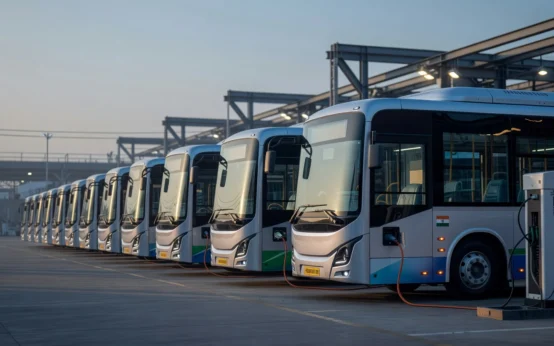 India $1 billion electric bus aid plan boosts JBM Auto Olectra Ashok Leyland shares.