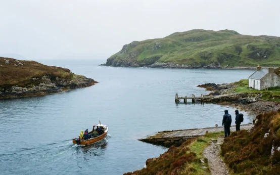 Scottish Isle of Ulva tourism surge closes the Mull ferry on Sundays.