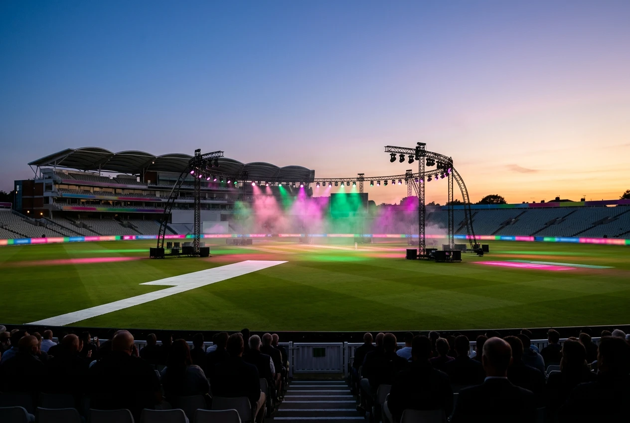 Wicked cast opening ceremony Edgbaston for ICC Women's T20 World Cup 2026.