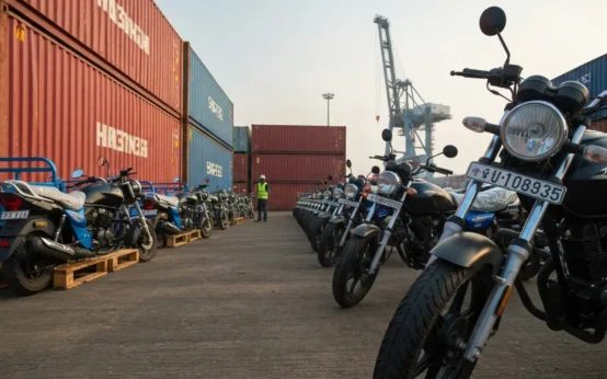 Bajaj Auto May 2026 sales growth driven by surging motorcycle and three-wheeler exports.