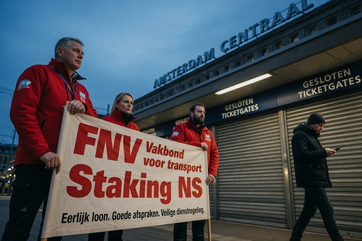 Dutch public transport strike Wednesday morning commuters