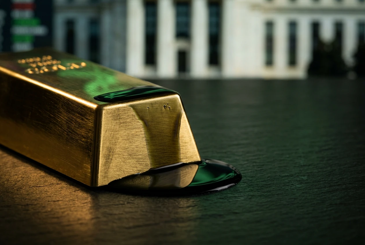 gold price below 4450 Fed oil dollar pressure