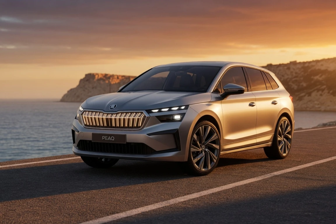 Škoda Peaq seven-seat electric SUV at world debut