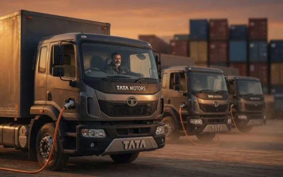 Tata Motors electric commercial vehicle charging depot