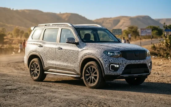 Tata Safari EV spied testing as seven-seat Mahindra XEV 9S electric rival.