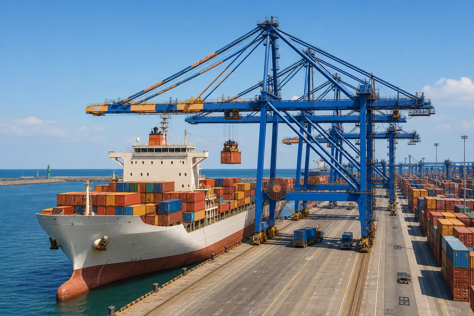 Adani Ports Q1 FY27 international ports EBITDA growth results