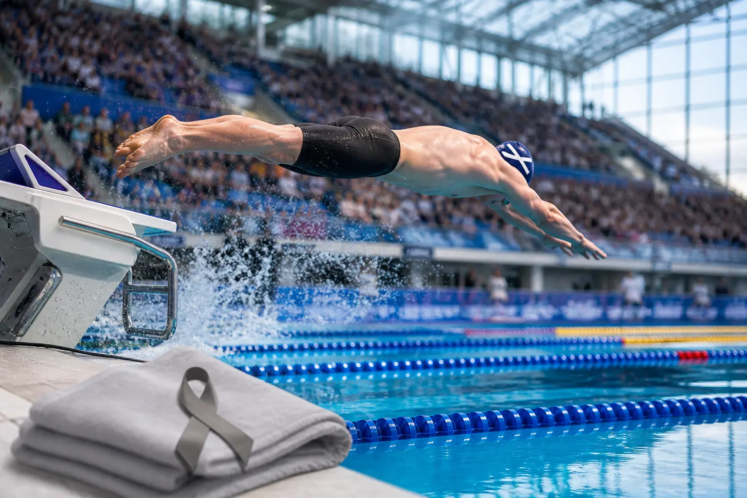 Archie Goodburn brain cancer swimmer Commonwealth Games 2026 breaststroke final