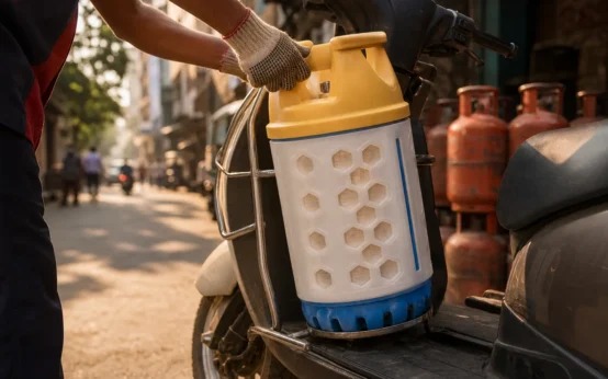 Bharatgas Lite ZIP composite LPG cylinder express delivery Mumbai rollout