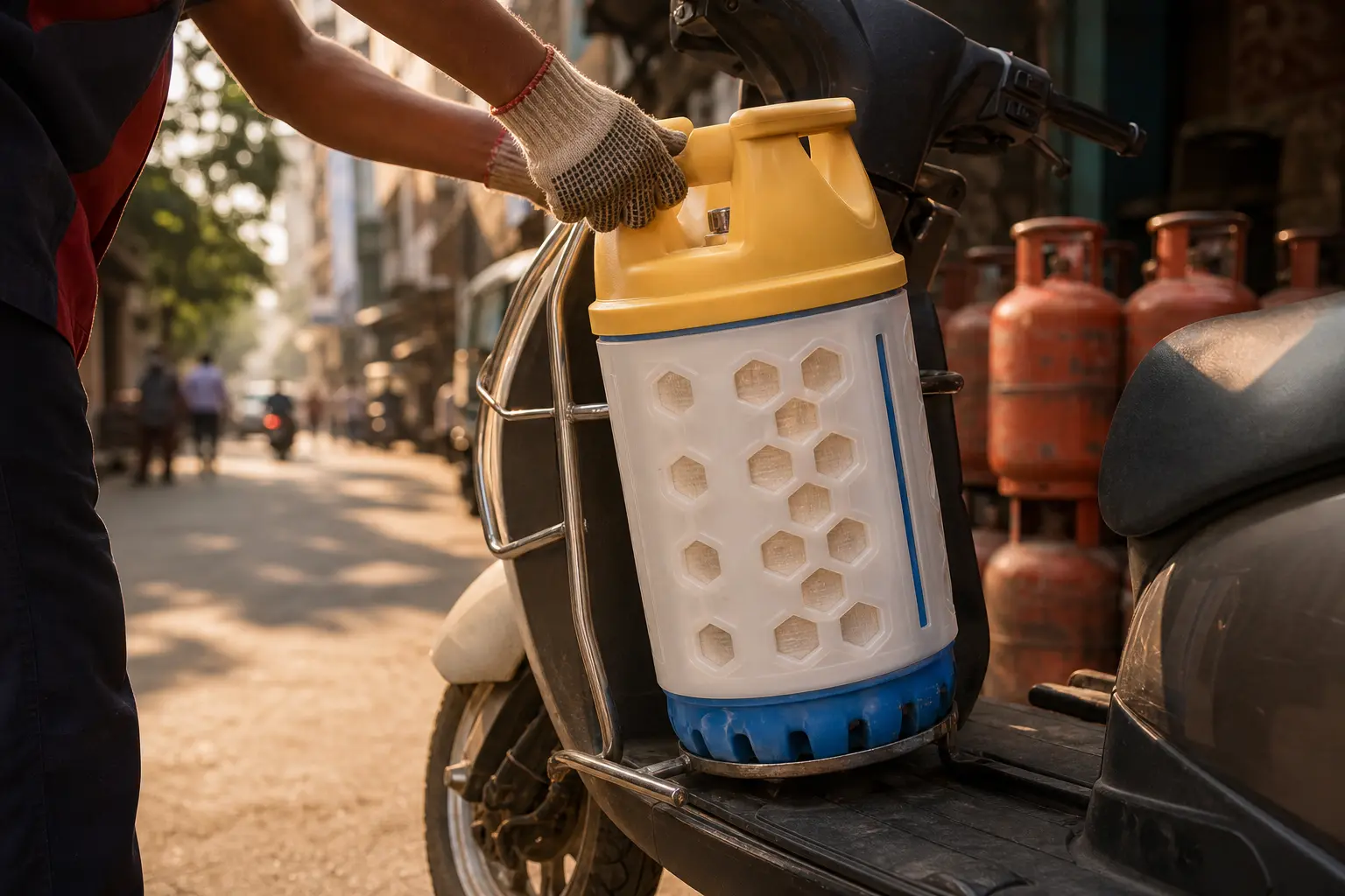 Bharatgas Lite ZIP composite LPG cylinder express delivery Mumbai rollout