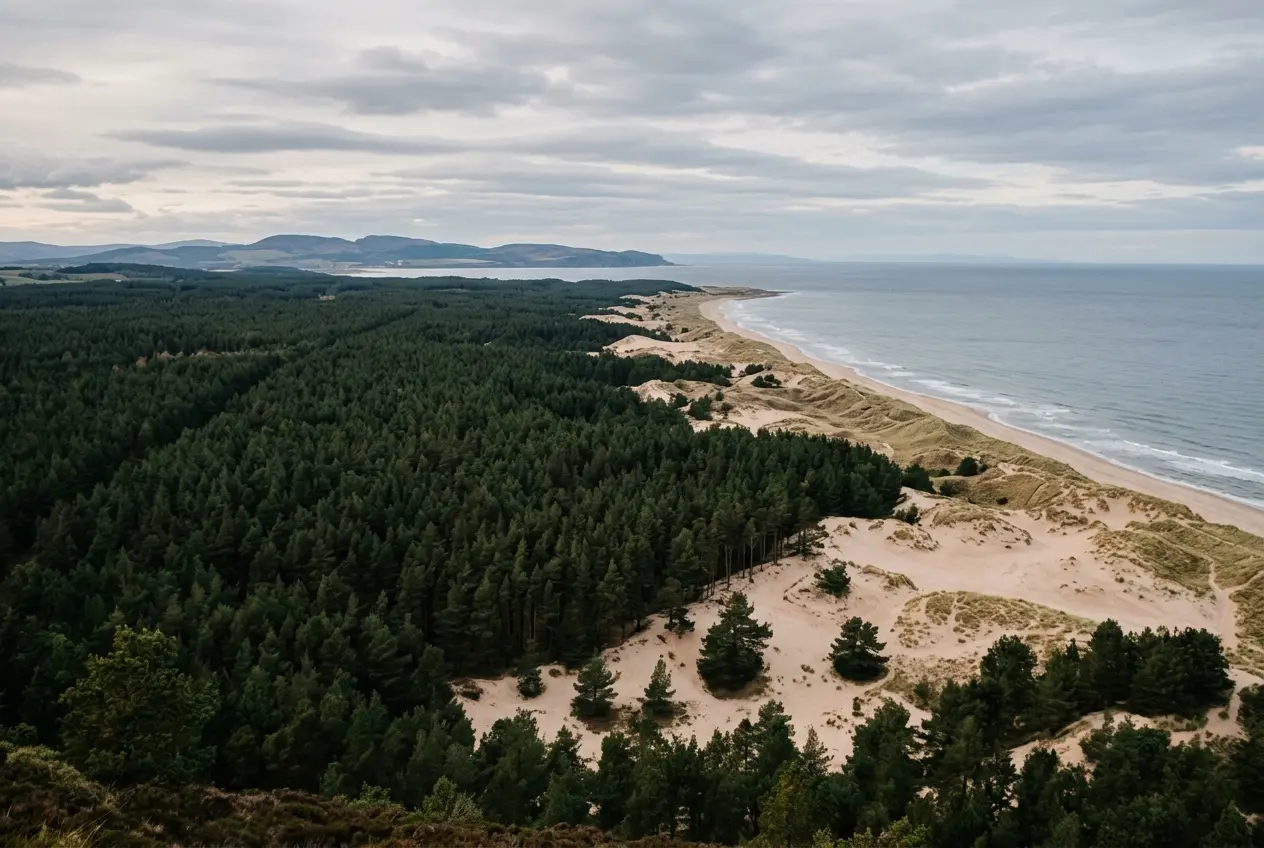 Culbin Forest Moray Firth nature reserve Scotland