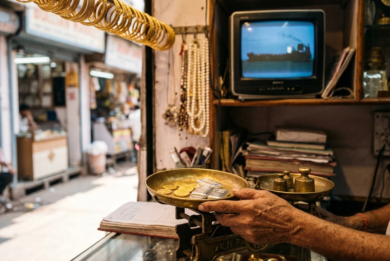gold and silver prices today India amid Iran Hormuz tensions