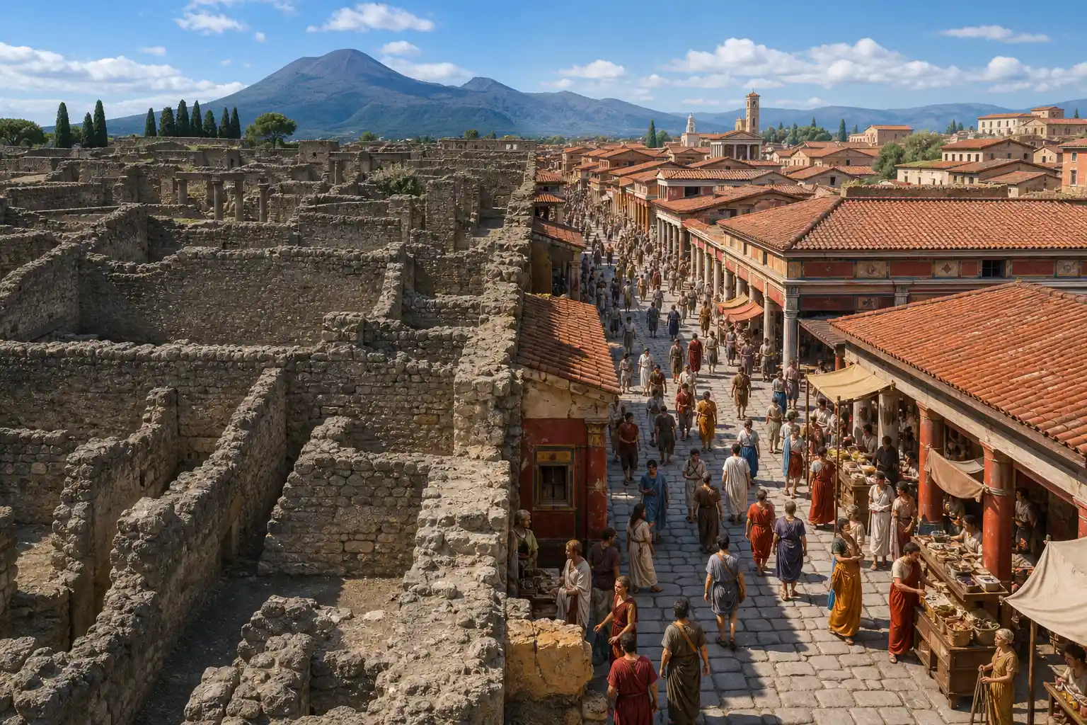 Google Earth Nano Banana 2 Pompeii ruins AI reconstruction