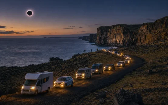 Iceland total solar eclipse 2026 tourism boom Westfjords