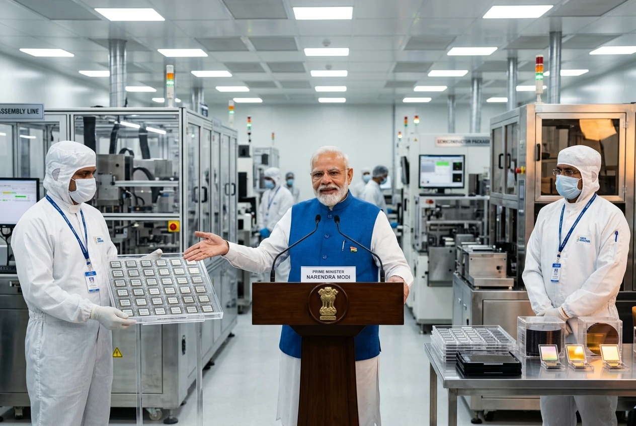 India semiconductor cluster Sanand chip packaging plants