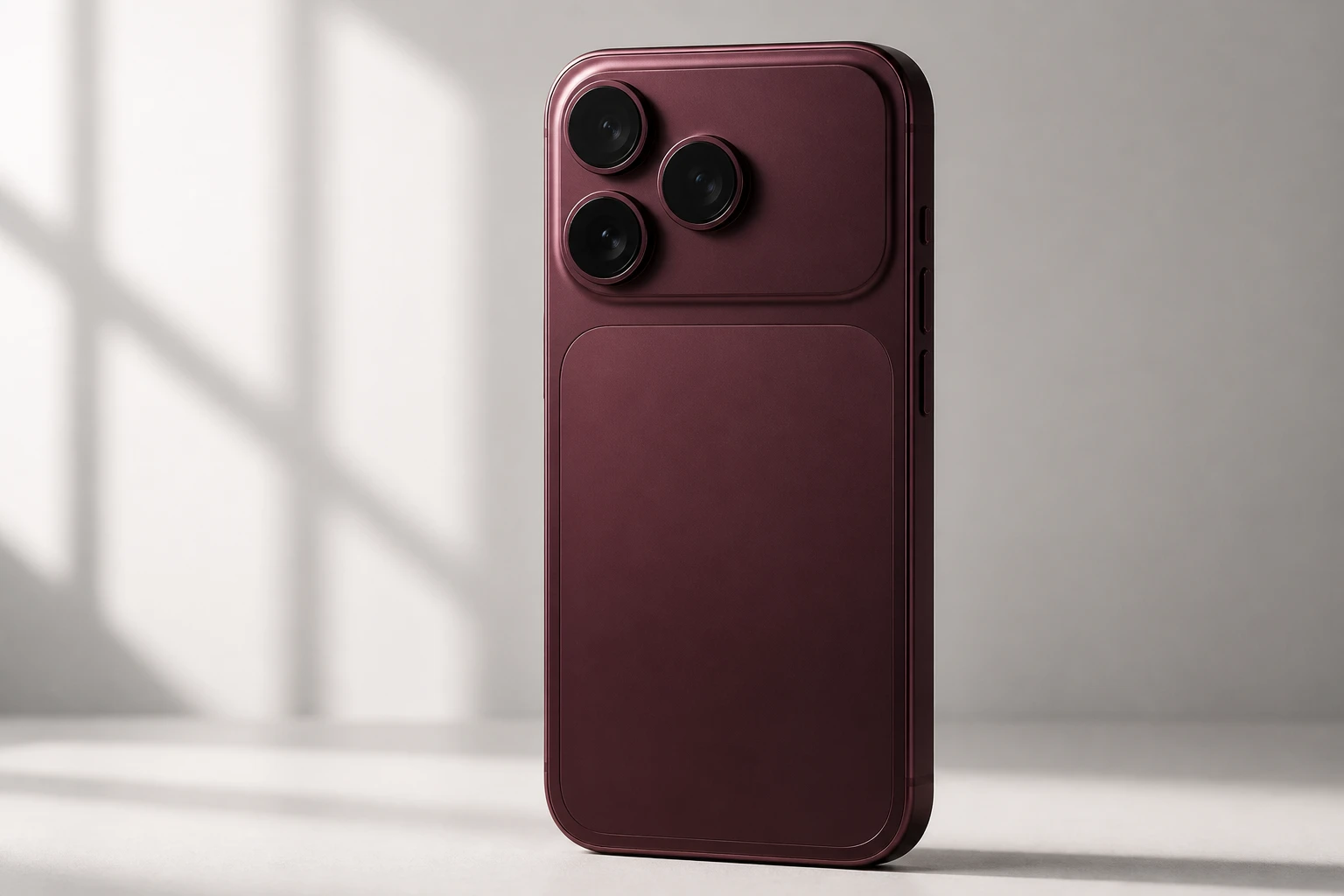 iPhone 18 Pro Max Dark Cherry thicker design leak