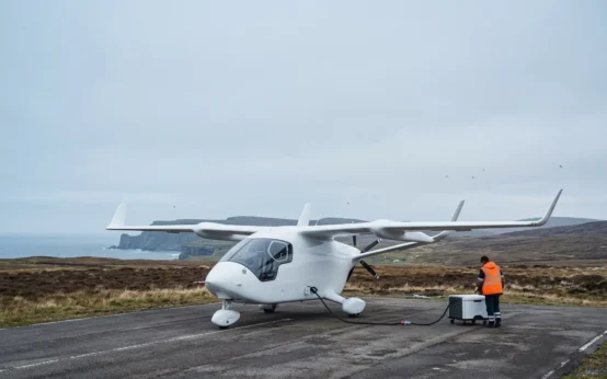 Loganair BETA Technologies Alia CX300 electric aircraft Scotland deal