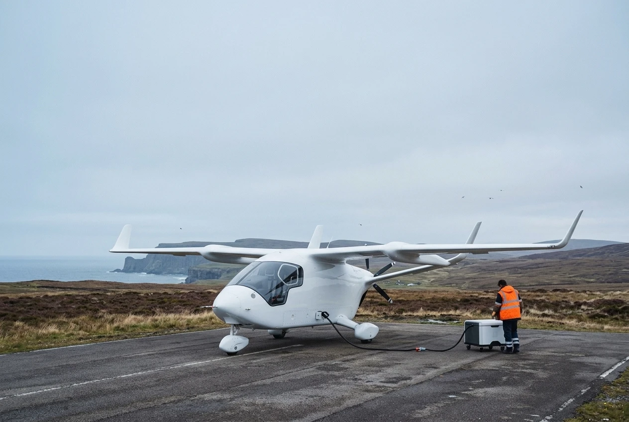 Loganair BETA Technologies Alia CX300 electric aircraft Scotland deal
