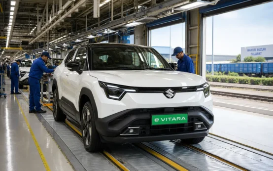 Maruti Suzuki e VITARA production start Hansalpur Plant D
