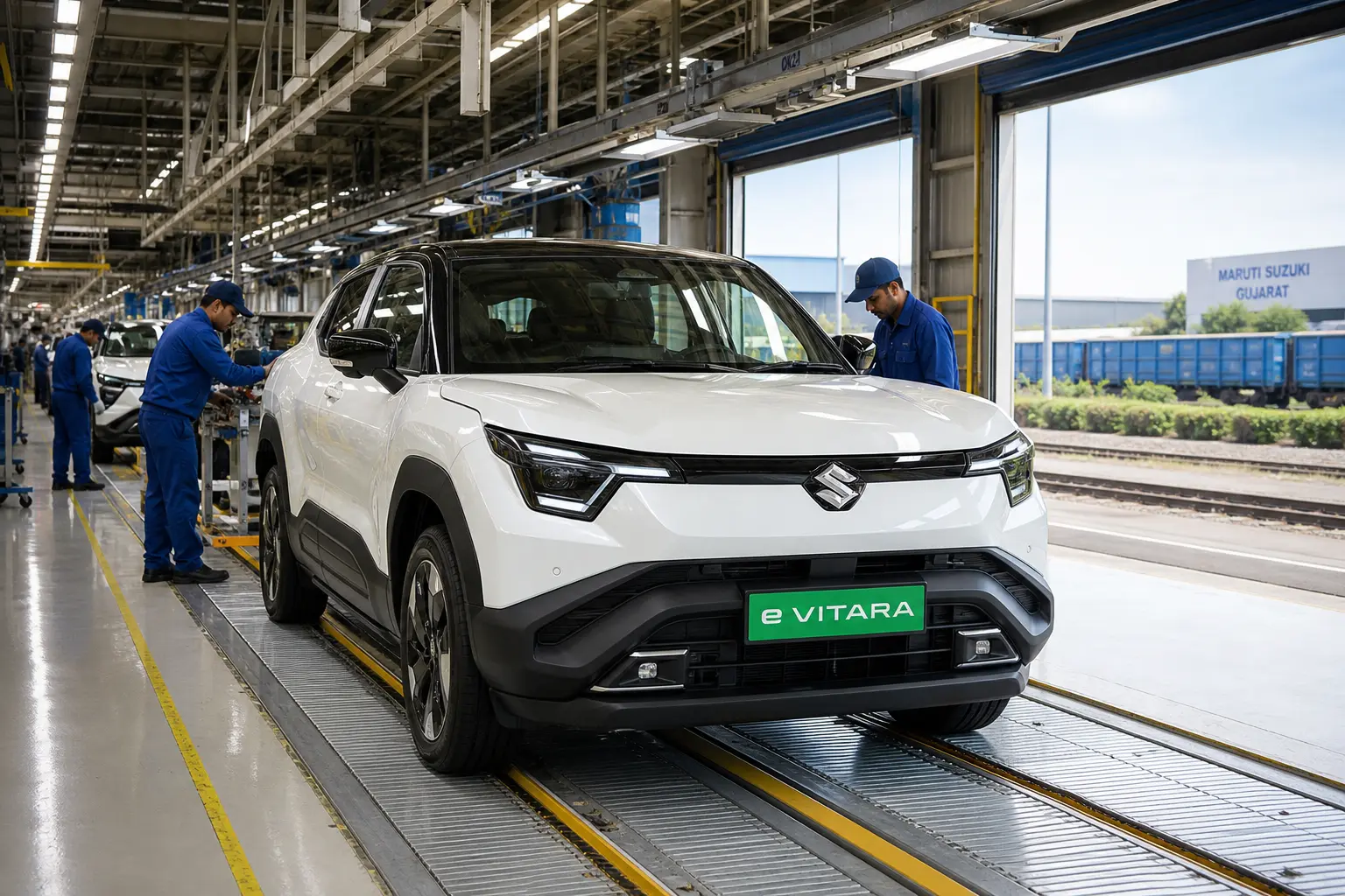 Maruti Suzuki e VITARA production start Hansalpur Plant D