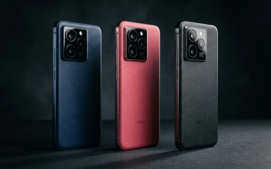 moto g77 POWER smartphone in three Pantone color finishes