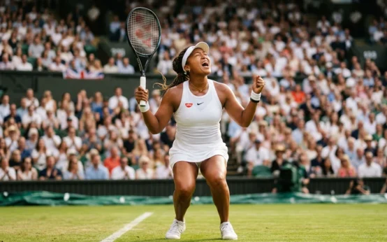 Naomi Osaka Wimbledon Sabalenka upset quarterfinal Centre Court