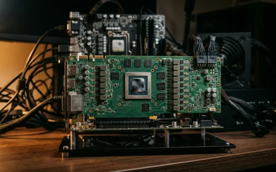 RTX 4080M Frankenstein desktop graphics card PCB