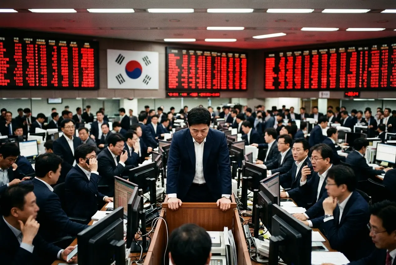 Samsung KOSPI circuit breaker trading floor July 2026