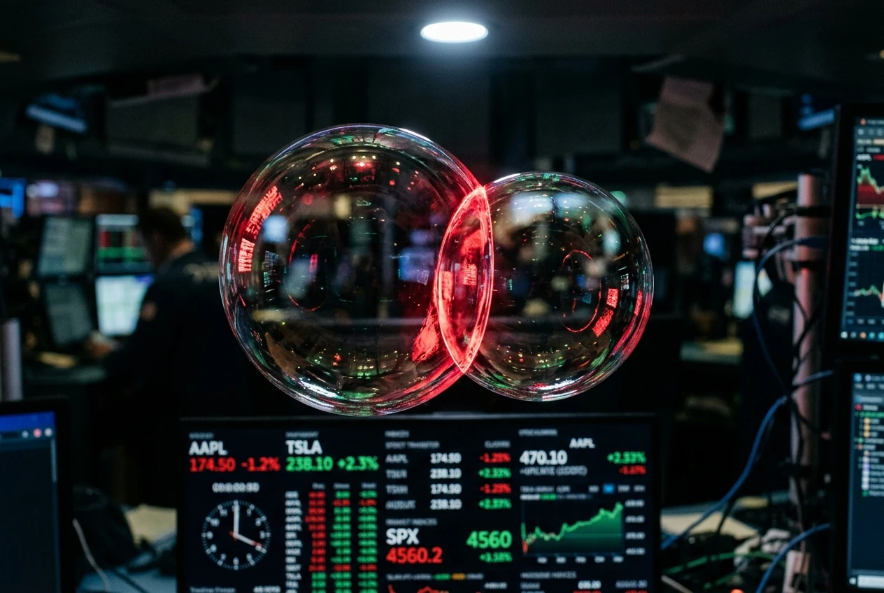 stock market double bubble warning