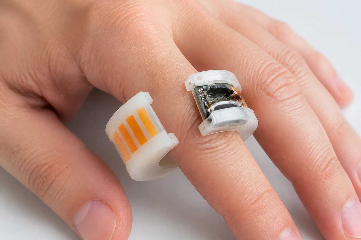 UC San Diego CHARM smart ring finger sweat glucose prototype
