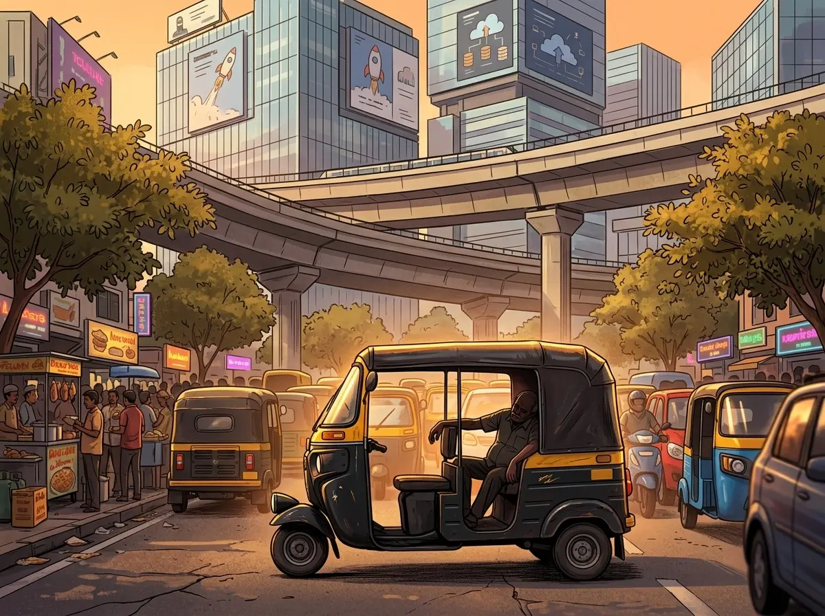 Abhilasha Purwar Bengaluru traffic health exhaustion founder post