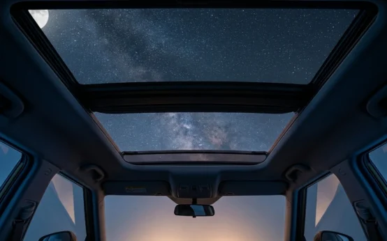 affordable mid-size SUVs panoramic sunroof India stargazing cabin