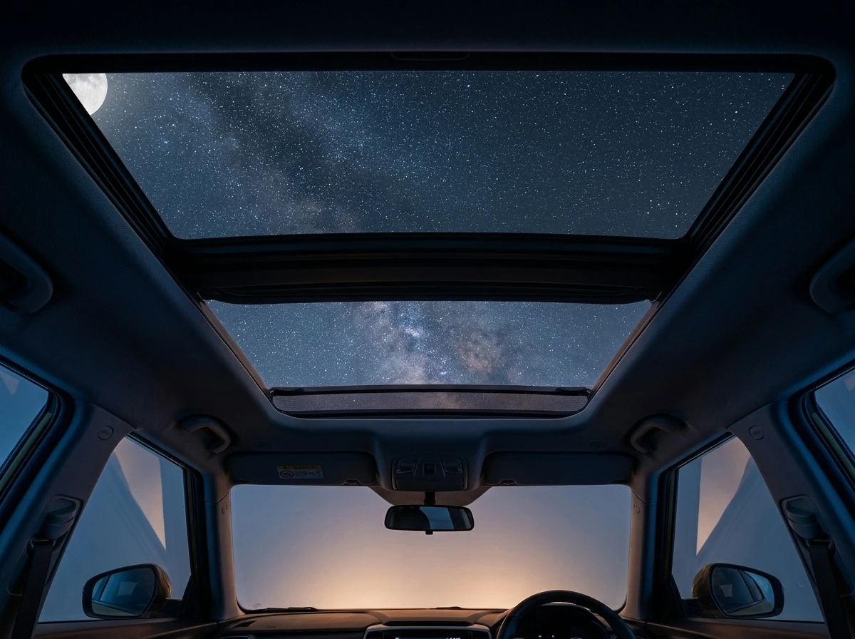 affordable mid-size SUVs panoramic sunroof India stargazing cabin