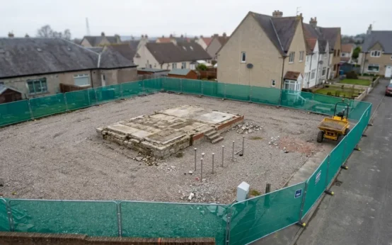 Dewar Avenue Kincardine mine subsidence empty plots after demolition