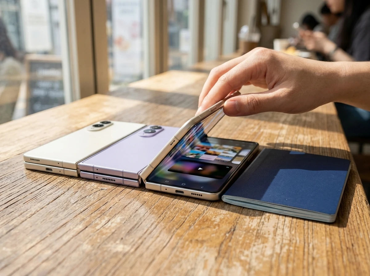 Galaxy Z Fold8 passport design light thin foldable phone