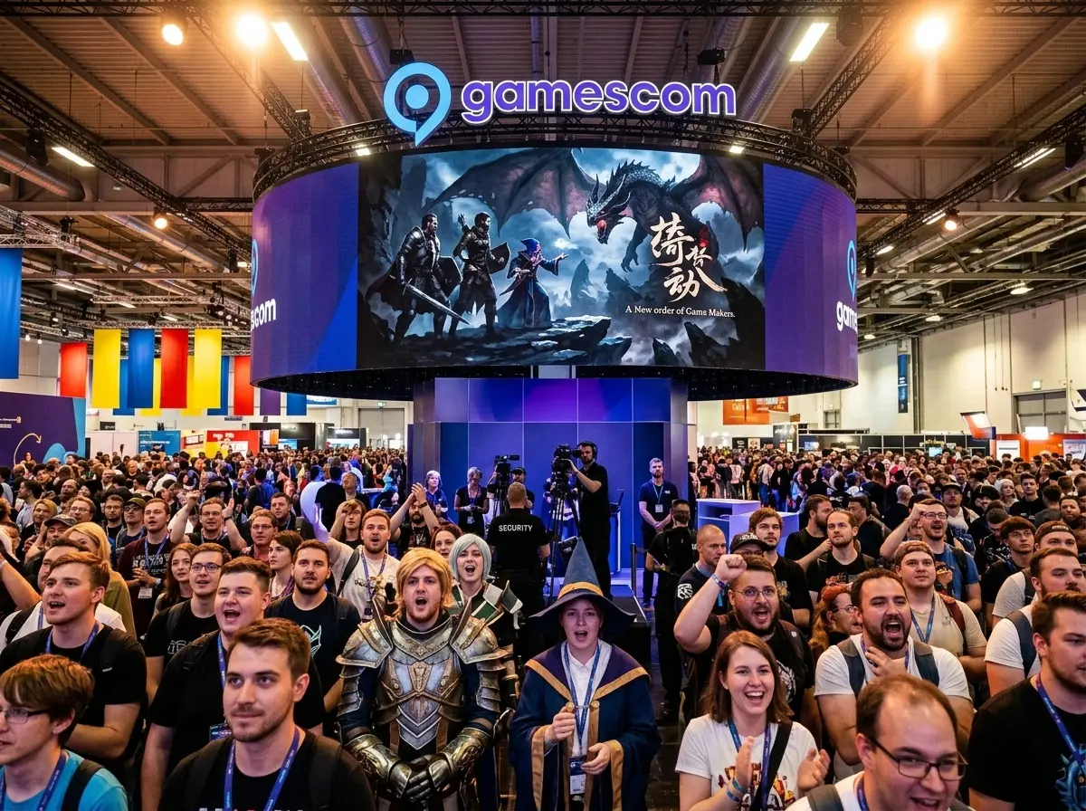 Gamescom 2026 Cologne packed halls Chinese game reveals