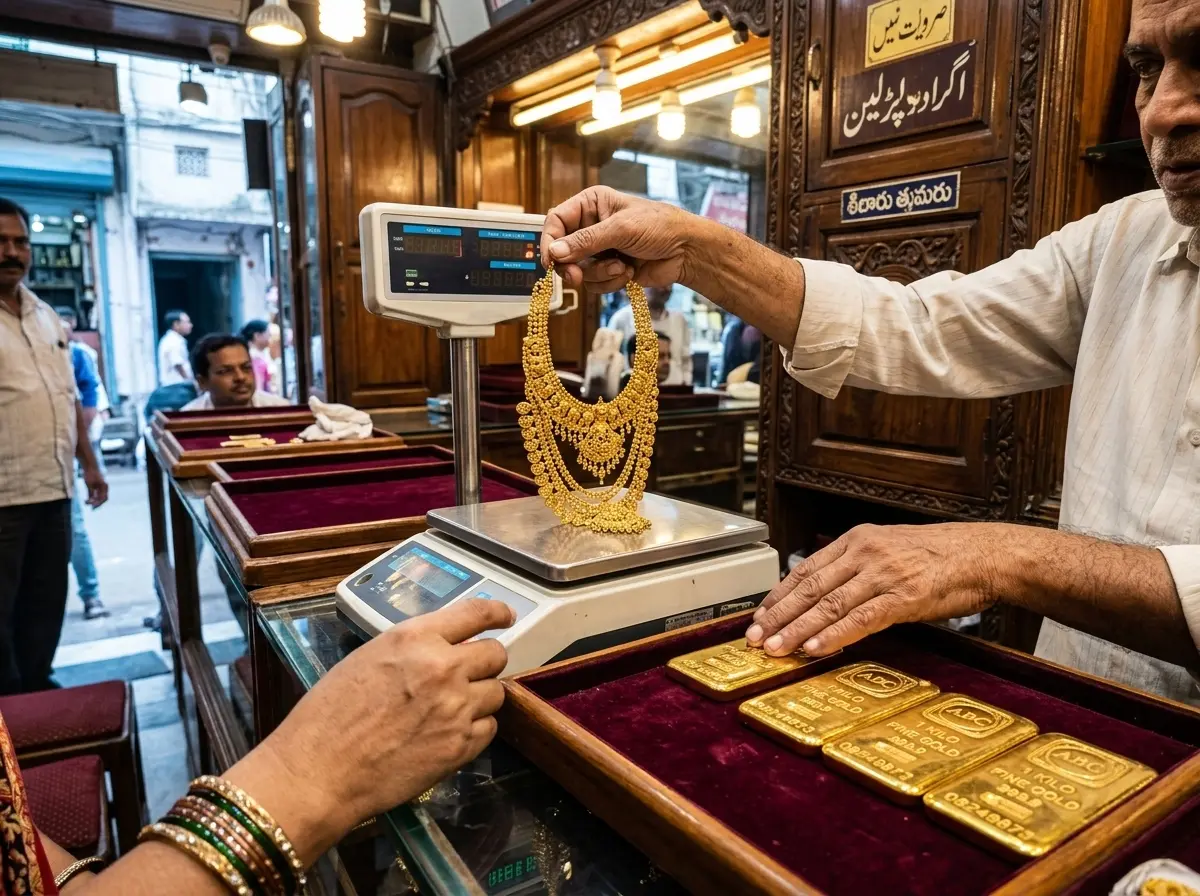 Hyderabad 22 carat gold rate fall August 2026 wedding season
