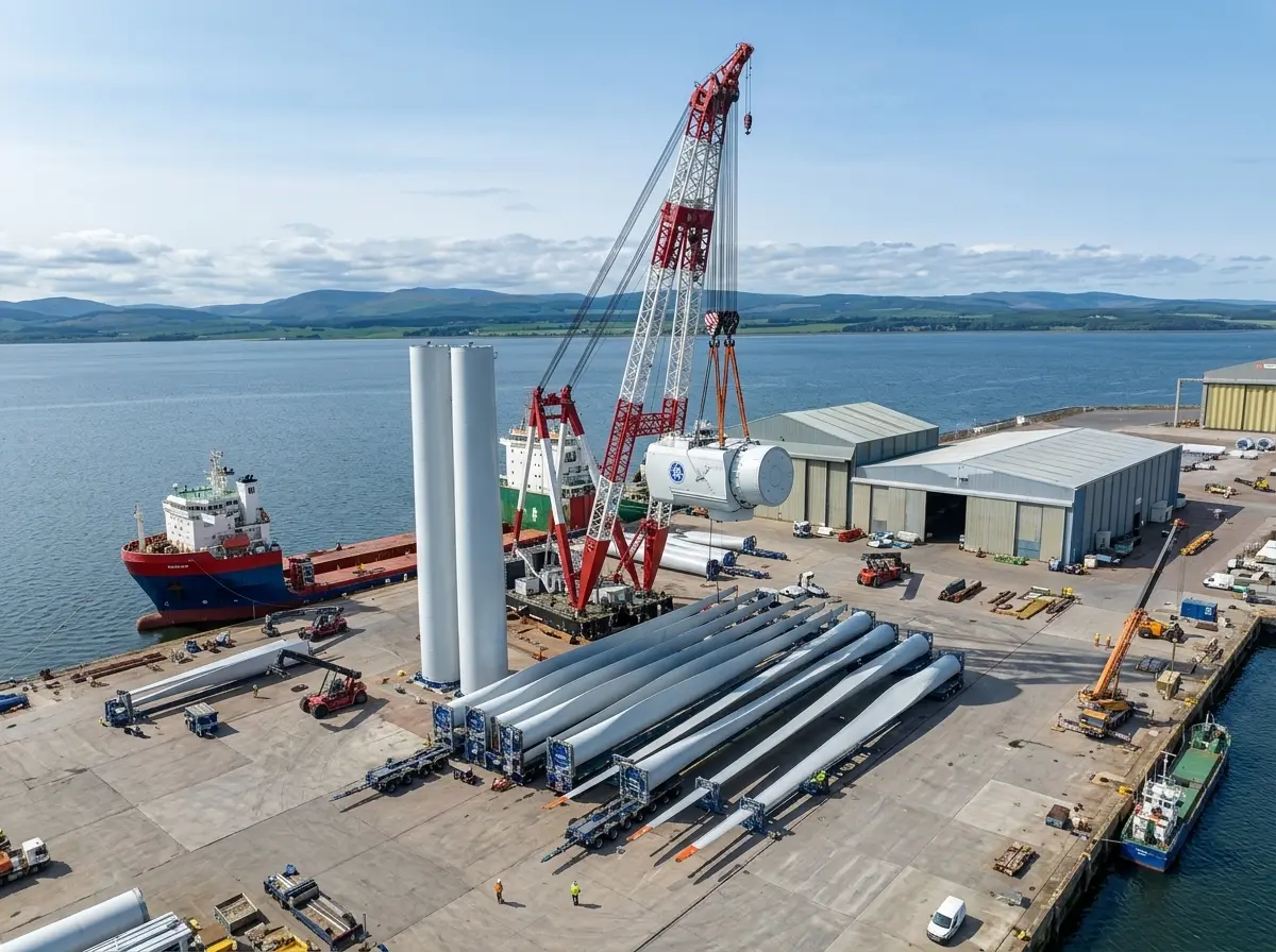 Maraen Port of Nigg Dogger Bank offshore wind jobs quay