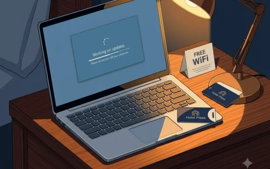 Microsoft CaptiveCrunch hotel WiFi Russian hacker warning